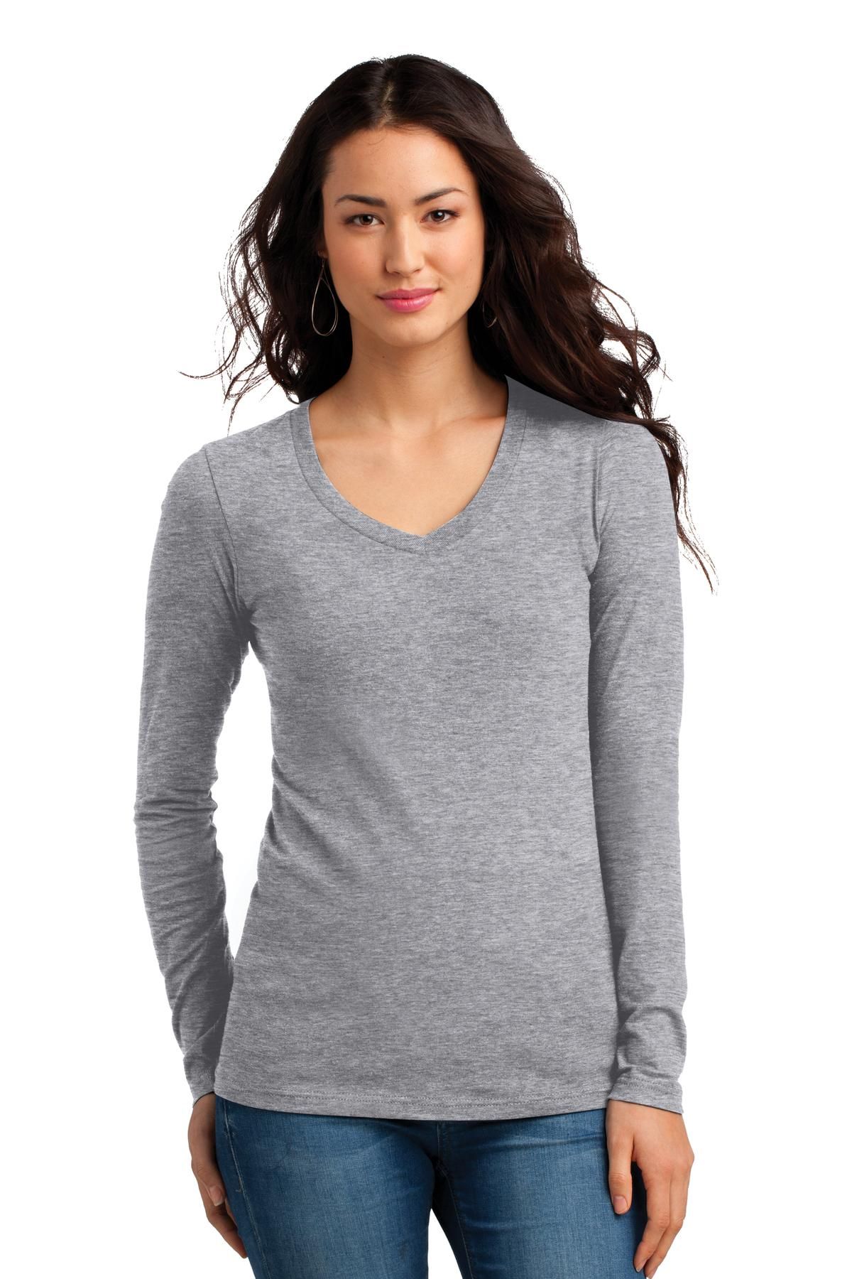 District Juniors The Concert Tee Long Sleeve V-Neck DT5201