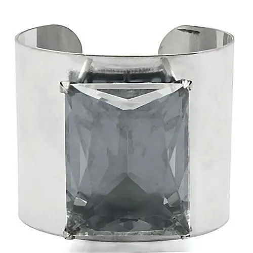 LO1133 - Antike Silber Brass Armband mit Synthetisch-Synthetisch - Glas in Clear