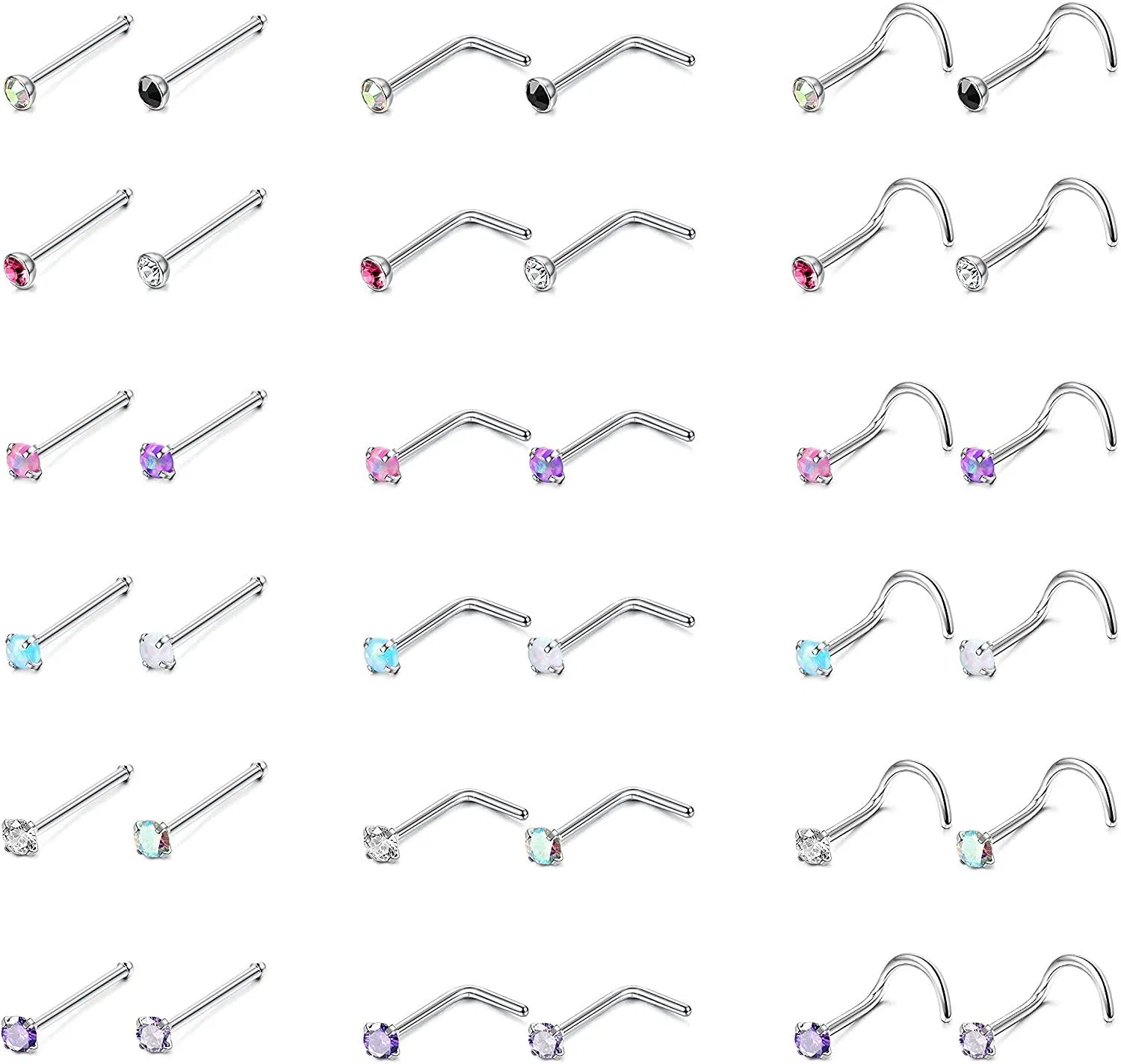 Edelstahl Nasen Studs Ringe Piercing Pin Body Jewelry