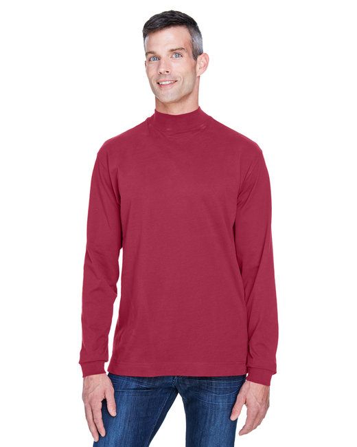 Adult Sued Cotton Jersey Mock Turtleneck - Weiß - XS