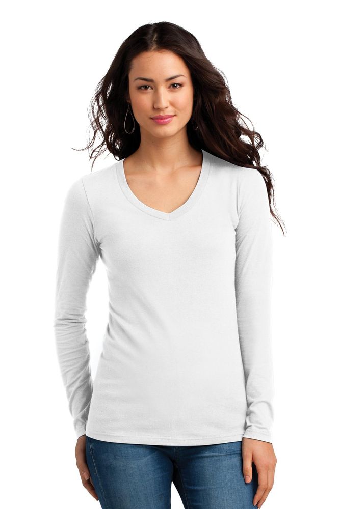 District Juniors The Concert Tee Long Sleeve V-Neck DT5201