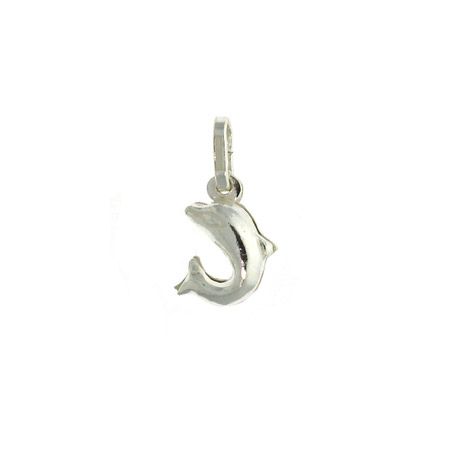 Italienische Sterling Silber .925 Delphin Tier Anhänger / Charm
