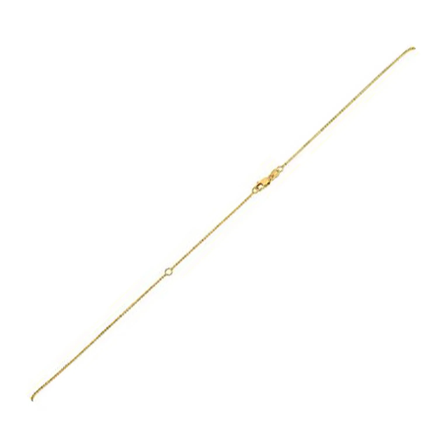 Erweiterbare Perlenkette in 14 Karat Gelbgold (1,00 mm)