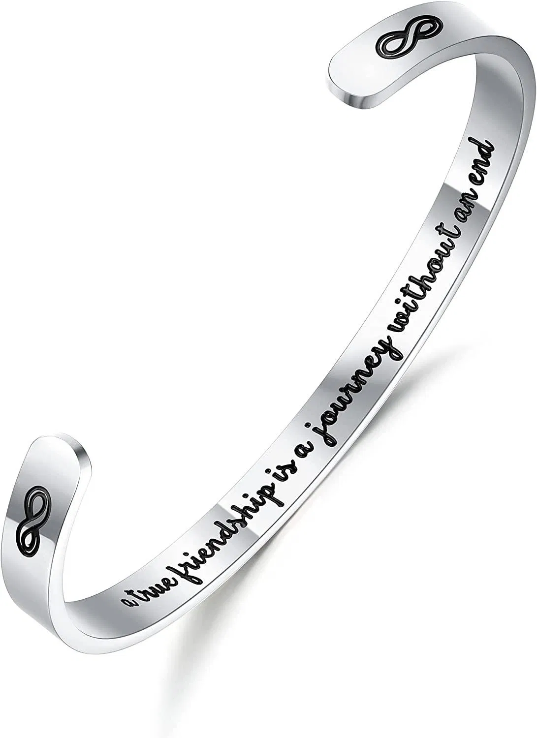 Inspirierende Armbänder für Frauen Motivation Mantra Zitat Manschettenarmbänder für besten Freund Mitarbeiter für Teenager Mädchen Personalisierte Ermutigung Geburtstagsgeschenk mit Box