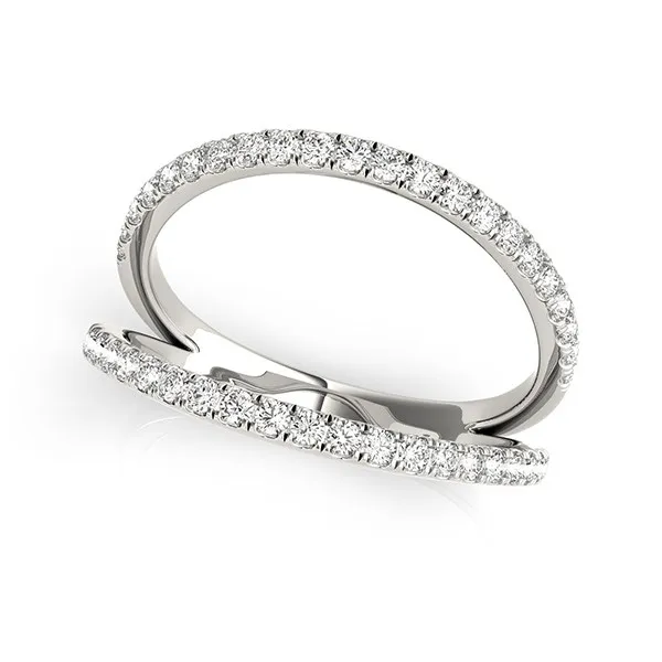 14 Karat Weißgold Diamant Split Band Ring (1 / 4 cttw)