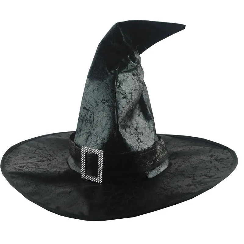Halloween Zauberer Hut Hexe Hut Wide Brim Spitze Hut