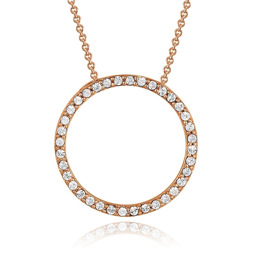 Rose Gold Tone Swarovski Elemente Ewigkeit Halskette