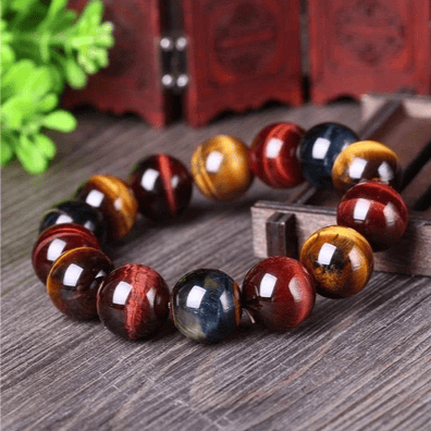 Tiger Eye Armband natürliche Kristallstein Buddha Perlen Armband