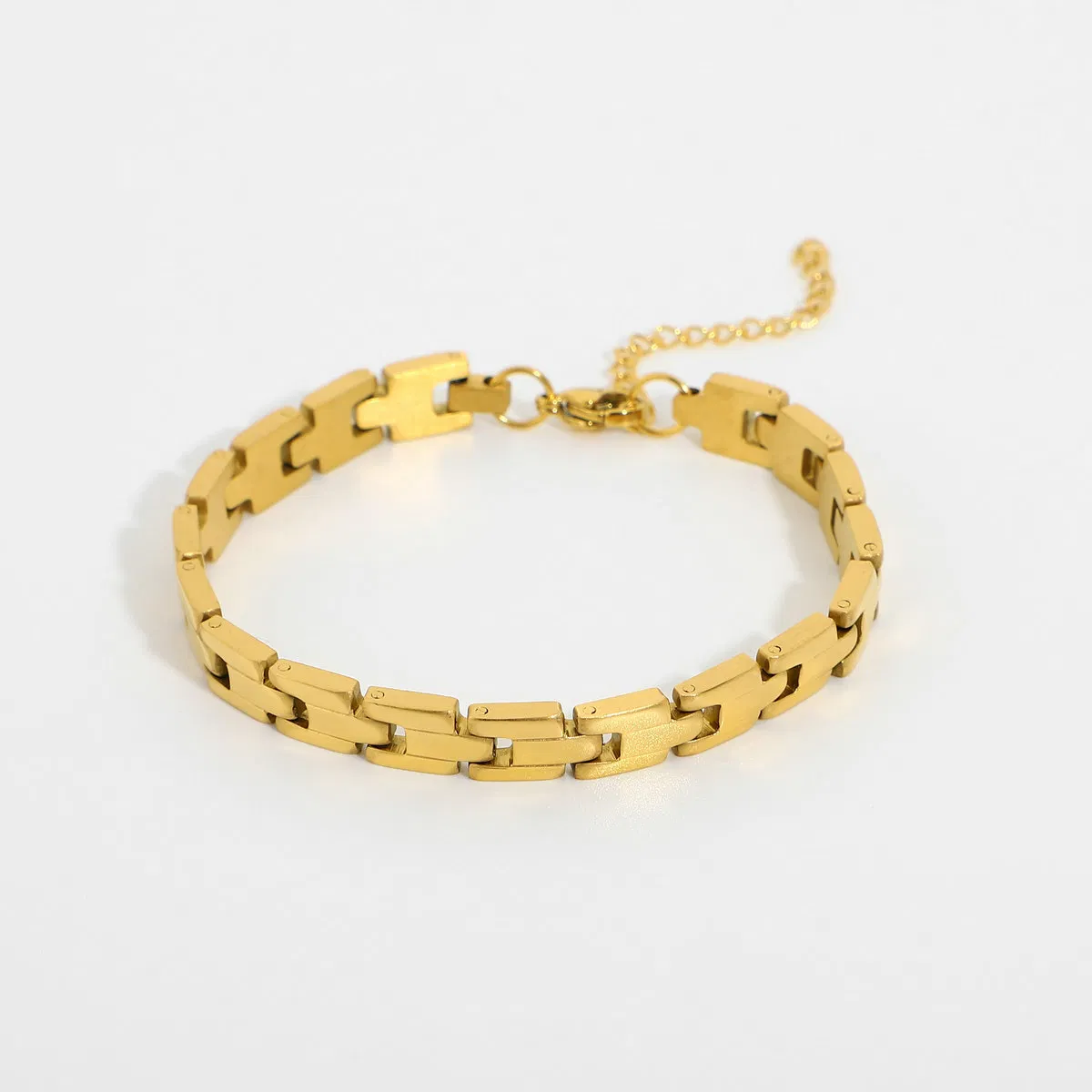 Watch Strap Gold Plated Titan Steel Armband Edelstahl