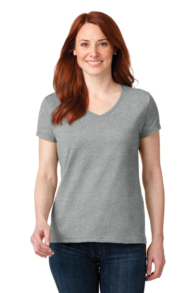 Anvil Ladies 100% Combed Ring Spun Cotton V-Neck T-Shirt 88VL