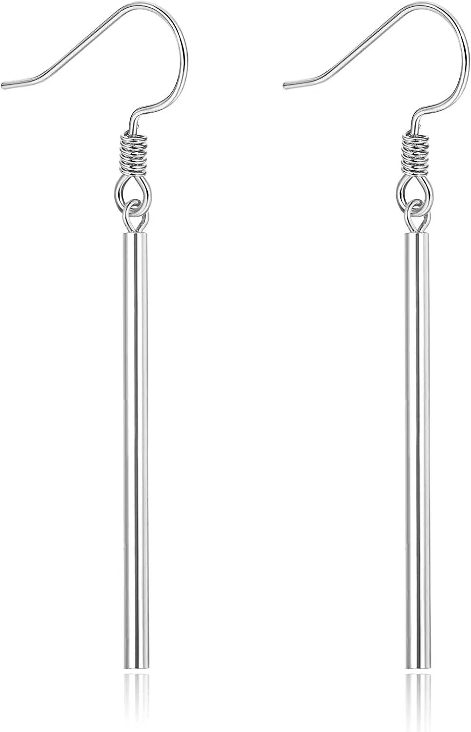 Bar Ohrringe für Frauen 925 Sterling Silber Vertikale Bar Dangle Ohrringe Drop Ohrringe Geschenke