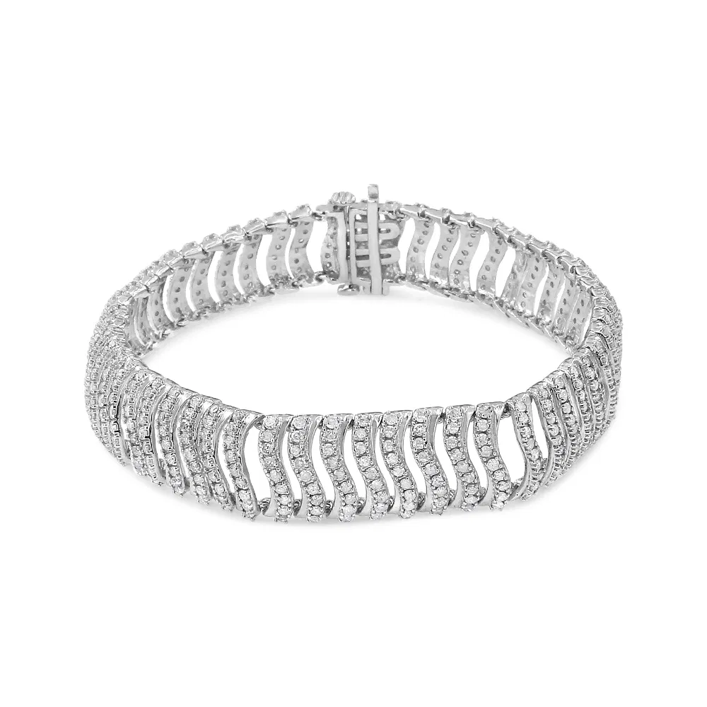 .925 Sterling Silber 5,00 Cttw Round-Cut Diamond