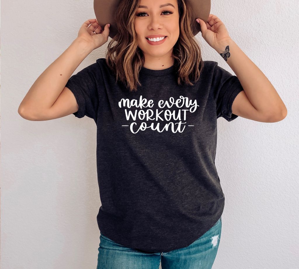 Make Every Workout Count T-Shirt, Workout T-Shirt, Self-Motivation Shirt, Fitness-T - Tee, Mögliches Vintage-T - Shirt, Inspiratives Geschenk, Gym-T - Tee