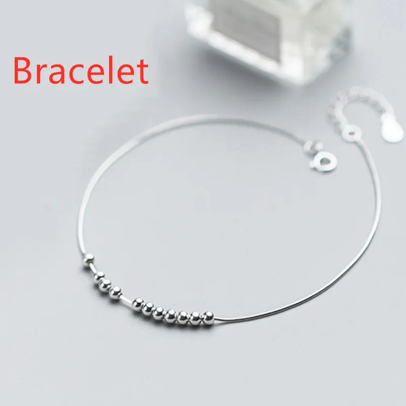 S925 Sterling Silber Mode Persönlichkeit Ball Perlen Armband