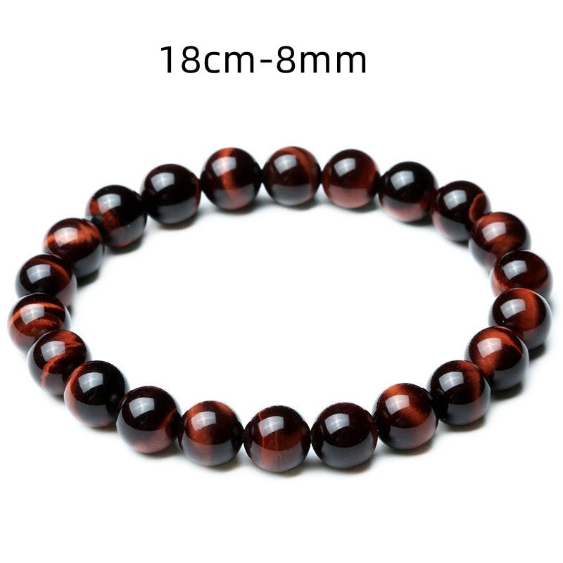 Vintage Style 8mm Rot Tiger Eye Armband Anti-Müdigkeit