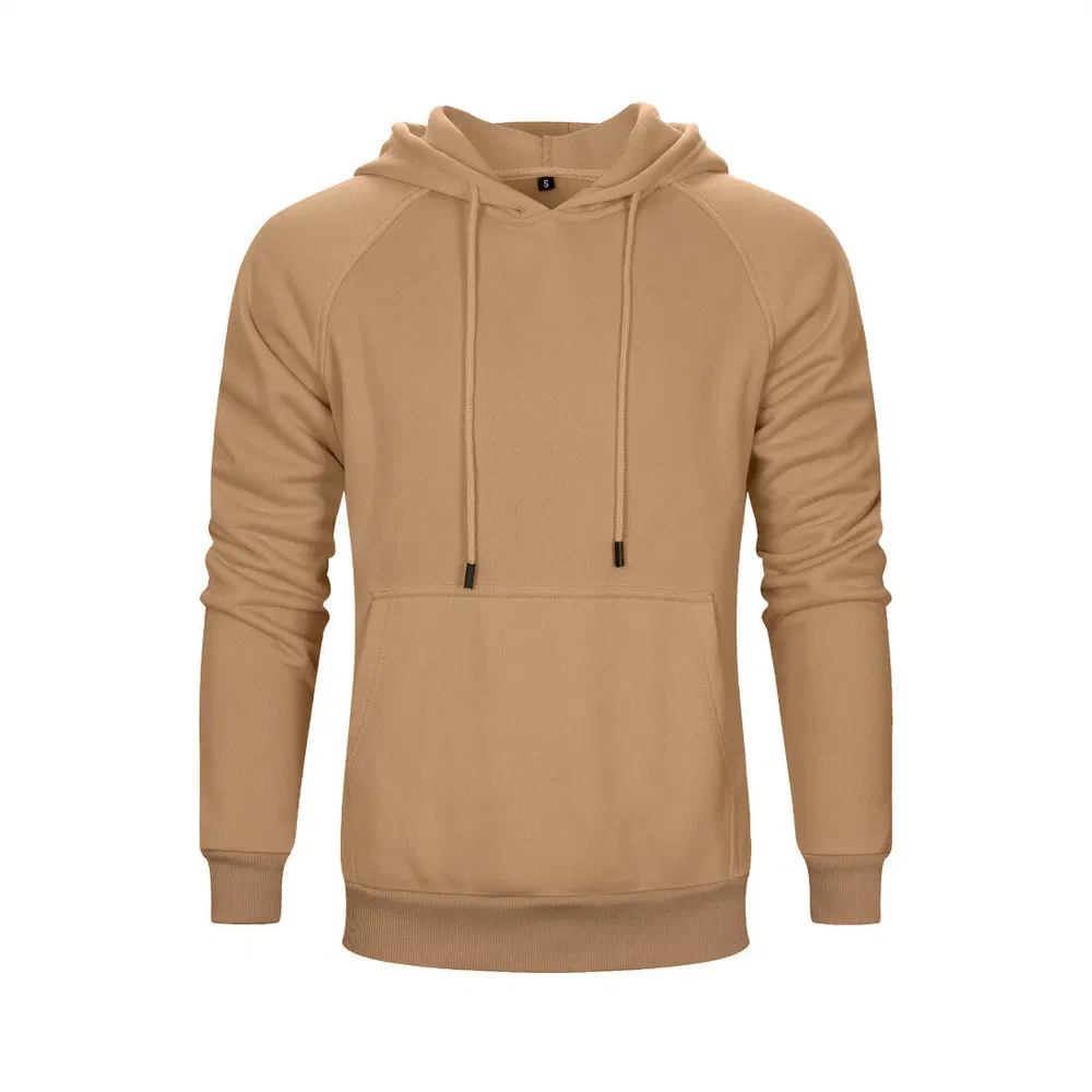 Herren Fleece Pullover Hoodie mit Kanga-Tasche