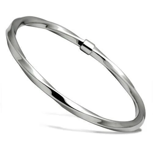 TK410 - Hoch poliertes (ohne Beschichtung) Edelstahl Armband ohne Stein