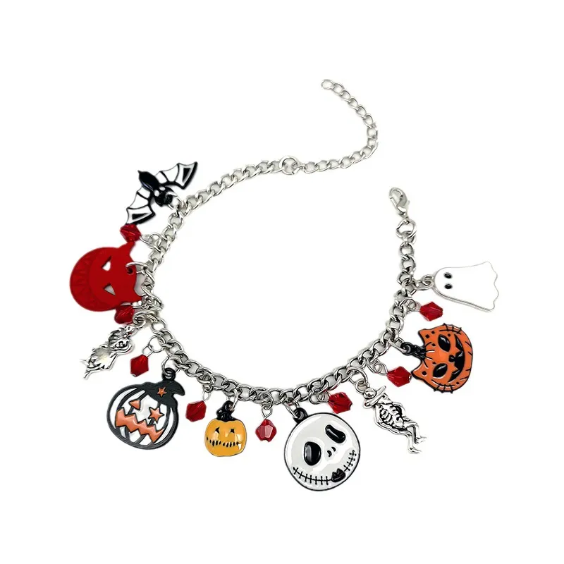 Halloween-Armband mit Kürbis-Schädel Ghost Funny Jewel