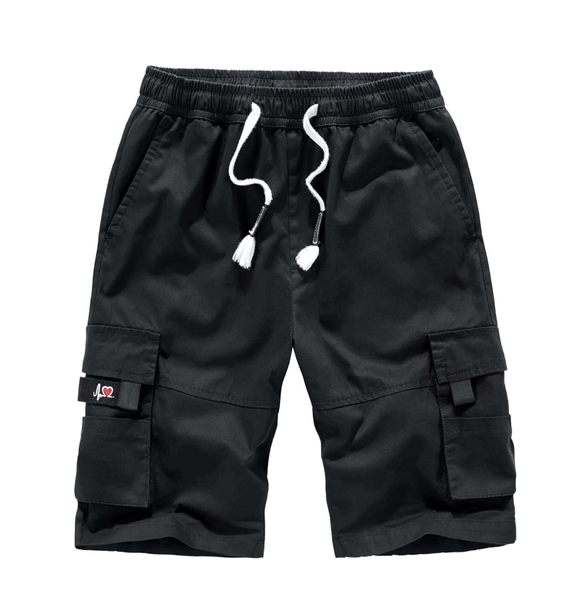 Mens Elastische Taille Cargo Shorts Relaxed Fit Work Shorts