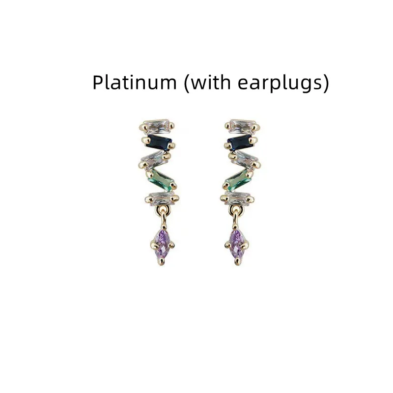 14K Gold Plated Sterling Silber Stud Ohrringe Für Frauen Einfach