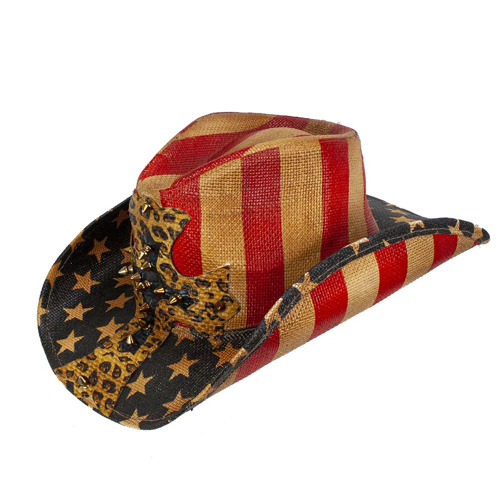 Geezer Strohtee Flecken Western Drifter Cowboy Hut
