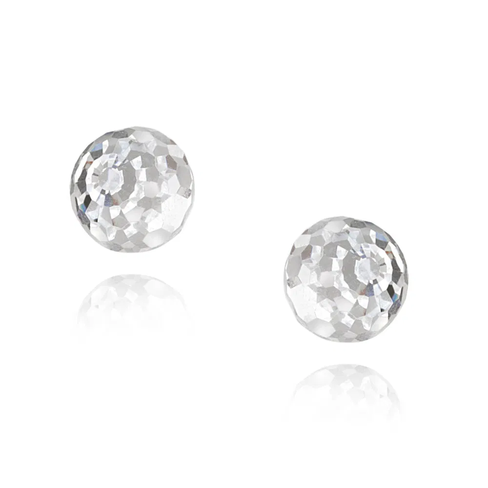 Sterling Silber Swarovski Elemente Round Stud Ohrringe