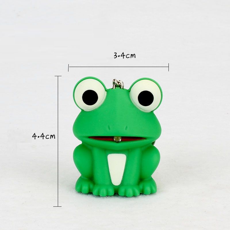 Keroppi LED Sounding Luminous Keychain Cartoon Tier Anhänger