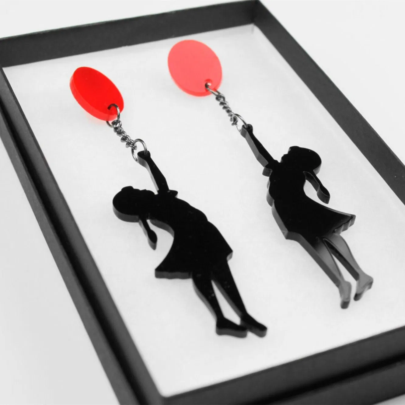 Frauen Mode Acryl Kleines Mädchen Mit Ballon Ohrringe