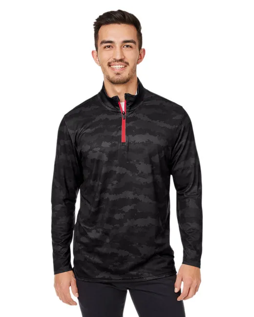 Men 's Volition Flanked Quarter-Zip - PUMA BLACK - S