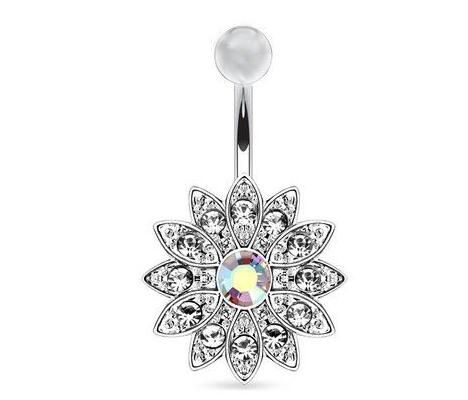 Blumenform Bauchring menschlicher Körper Piercing Zubehör