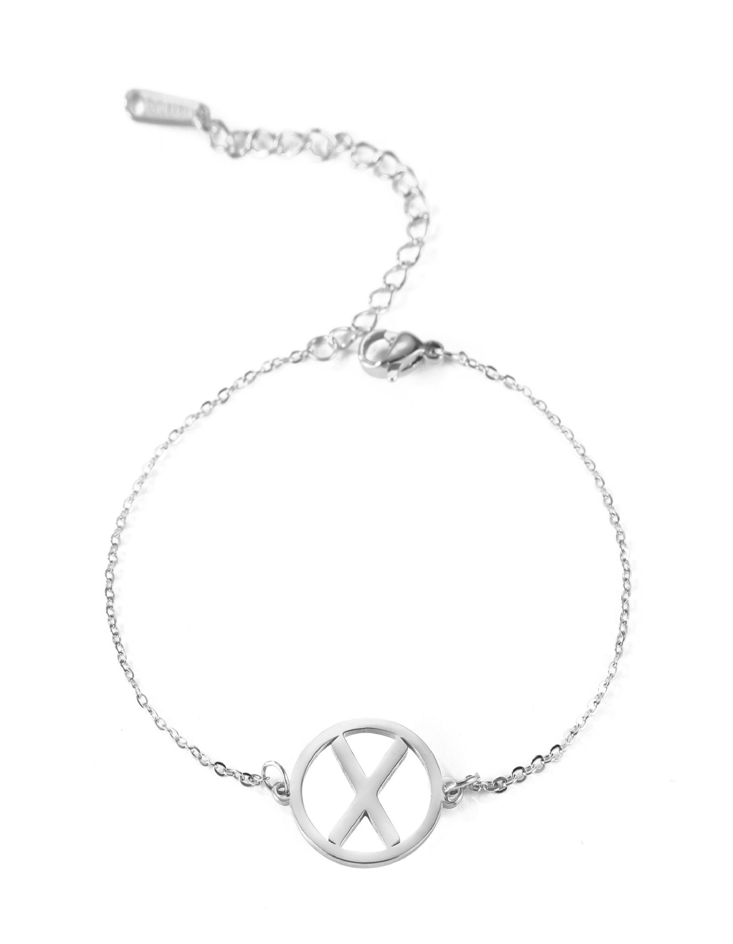 Einfaches 24 Luenwen Brief Persönlichkeit Cartoon Mädchen Armband