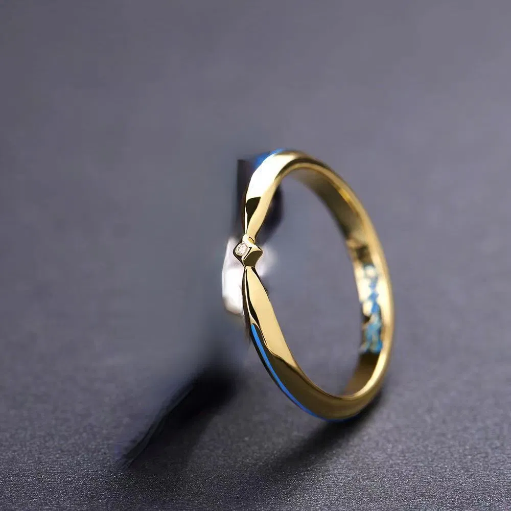 Männer und Frauen Mode einfacher geometrischer Ring