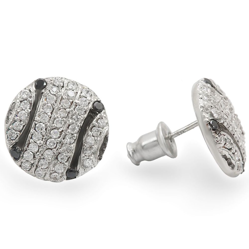 22213 - Spezielle Farbe 925 Sterling Silber Ohrringe mit AAA-Klasse CZ in Jet