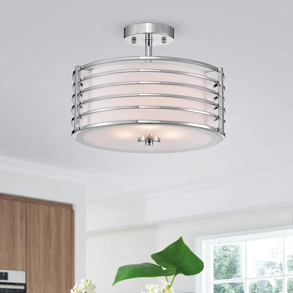 Edwin Semi-Flush Mount 14 Inch Kronleuchter