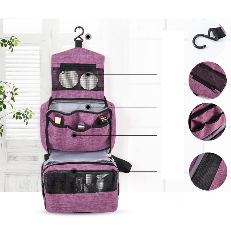Toilettenartikel Tasche Reise für Frauen Männer mit Hängenhaken, wasserdichtes Reise-Organisator - Kit für Toilettenartikel Make-up Zubehör