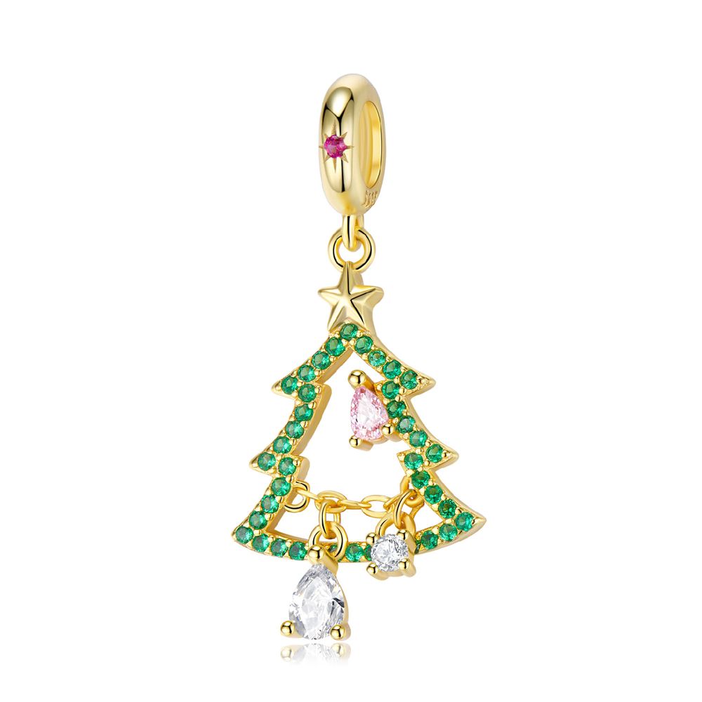 Weihnachtskollektion Perlen Anhänger S925 Sterling Silber