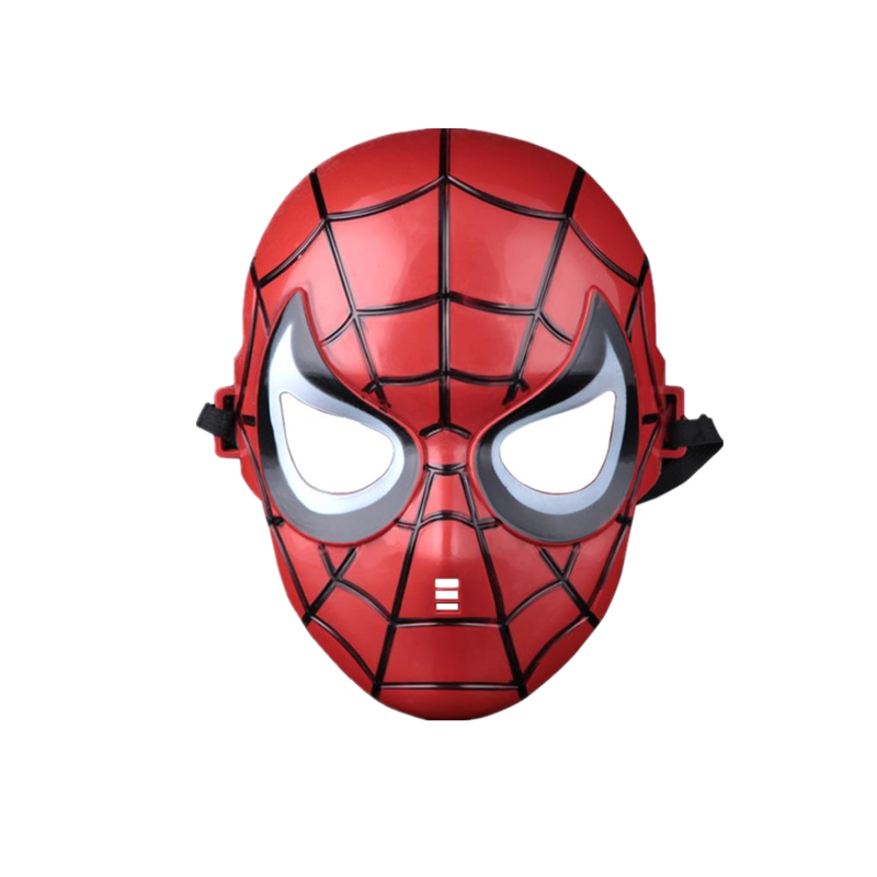 Neues Superhelden-Kinder - Mäntel und Masken Spiderman-Kostüm Doppelkappe Superhelden-Kinder - Cosplay 3 - 12 - jähriger Junge Halloween-Geschenk