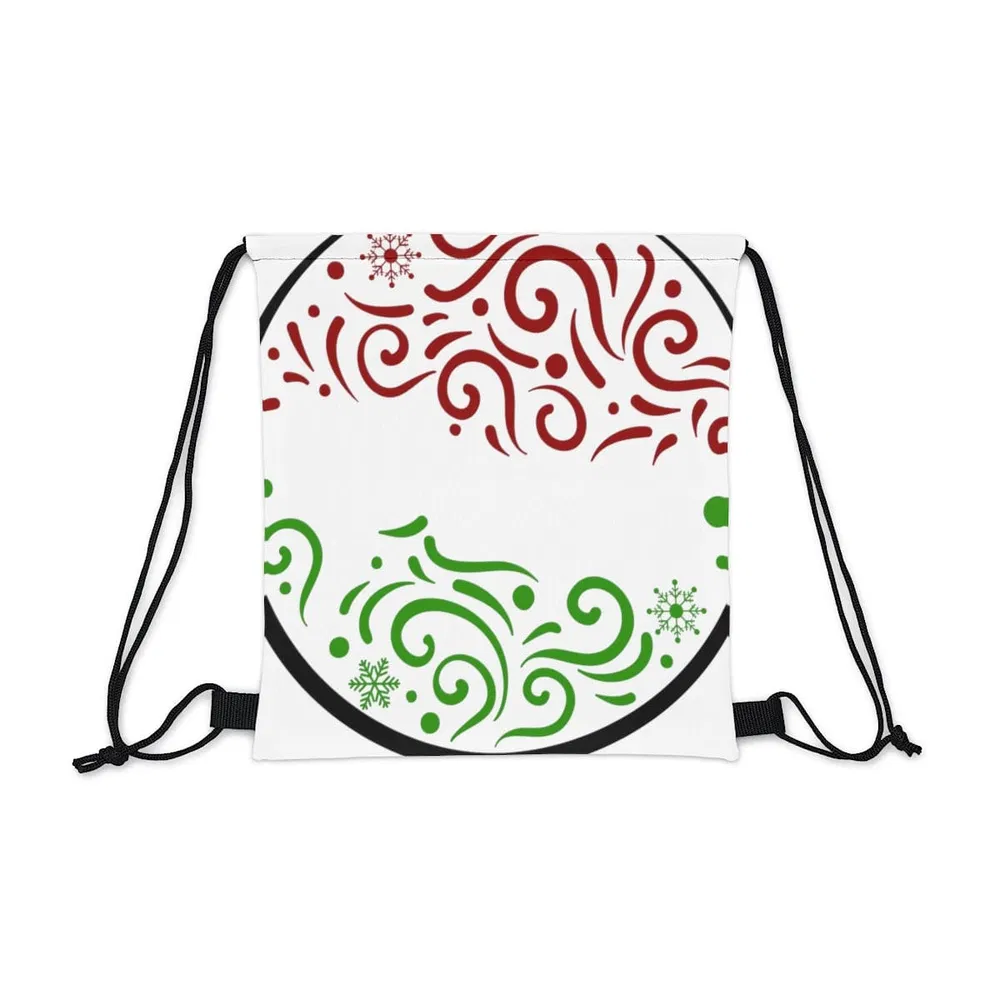 Drawstring Tasche, Frieden Weihnachten Urlaub Print