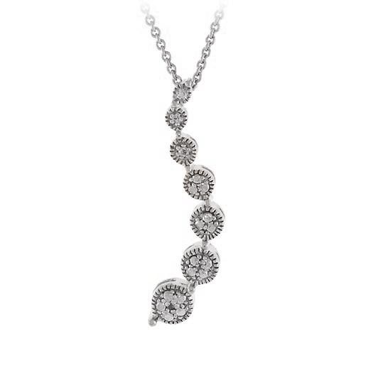 Sterling Silber Diamant Accented Journey Pendant