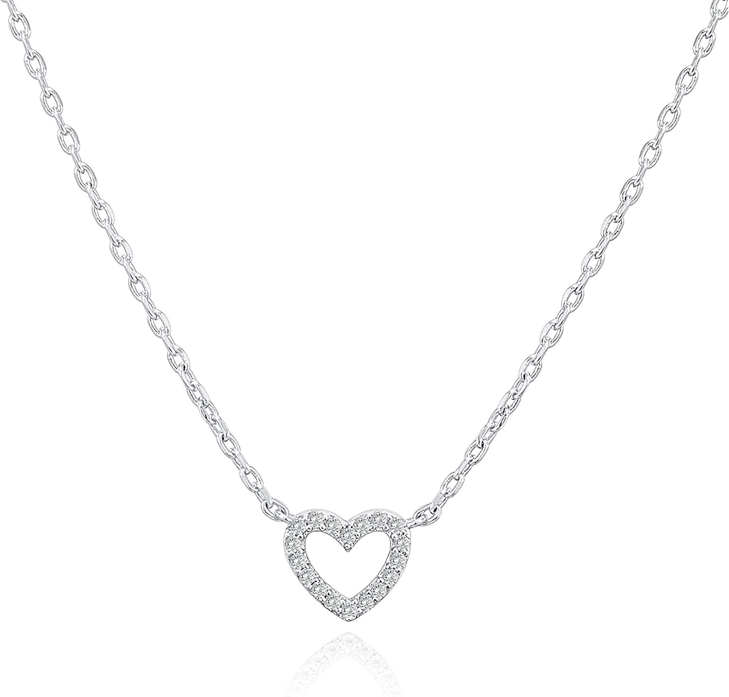 14 Karat Gold Plated Dainty Anhänger Halskette