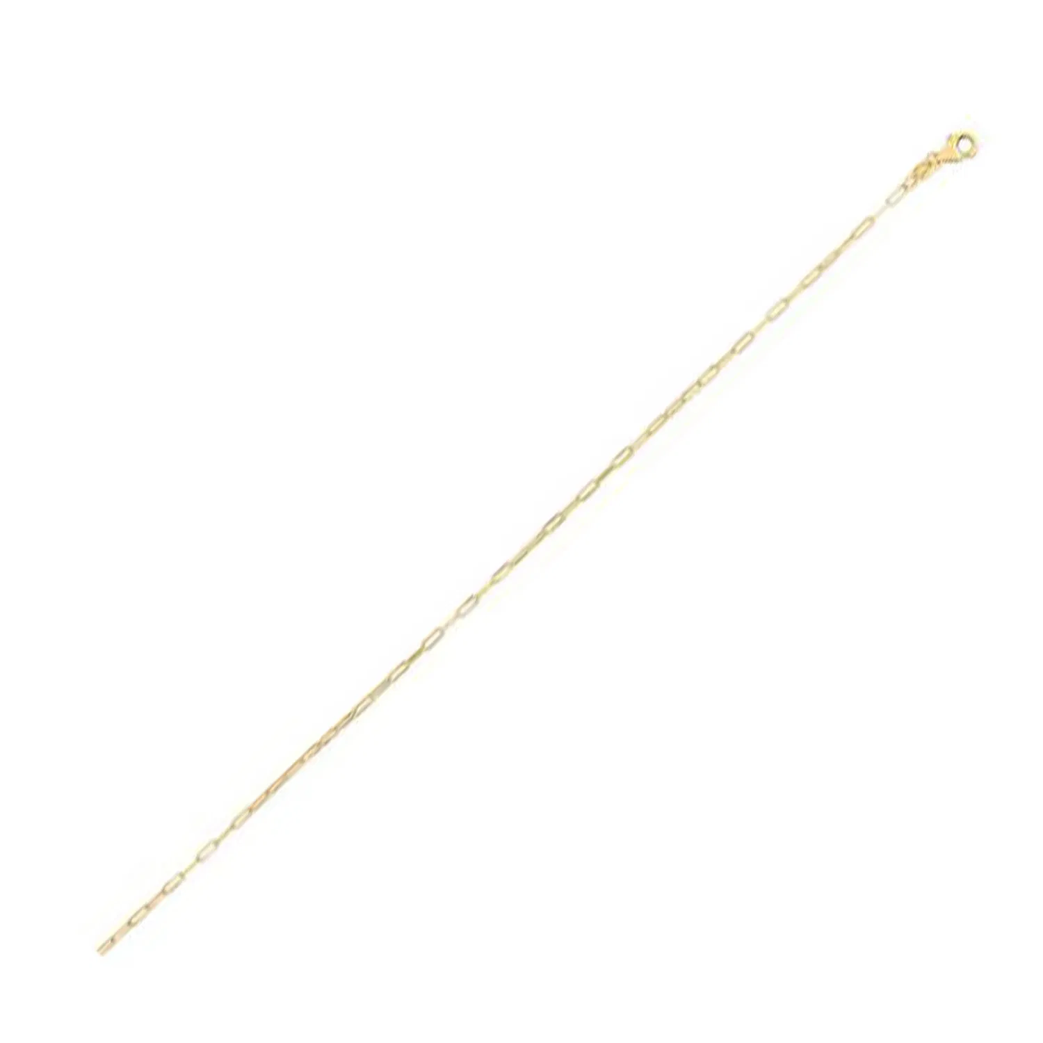14 Karat Gelbgold Feine Papierkliftkette (1,20 mm)