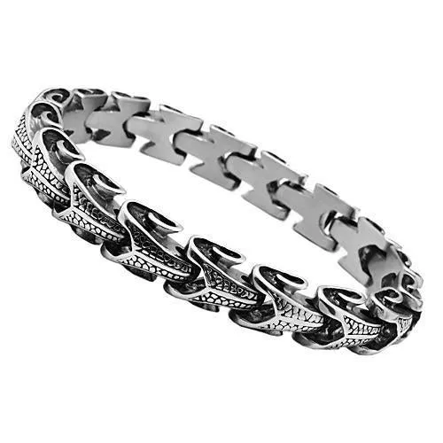 TK575 - Hoch poliertes (ohne Beschichtung) Edelstahl-Armband ohne Stein