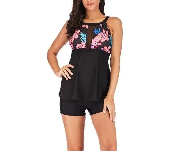 Tankini Badeanzug Tummy Control Top mit Boyshorts