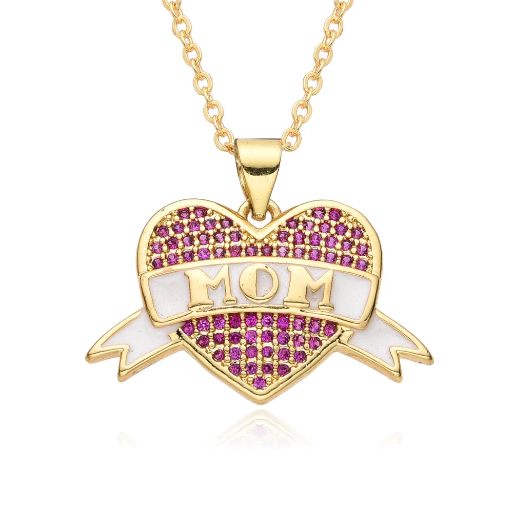 Mutter Tag Geschenke Rhinestone Halskette für Mama