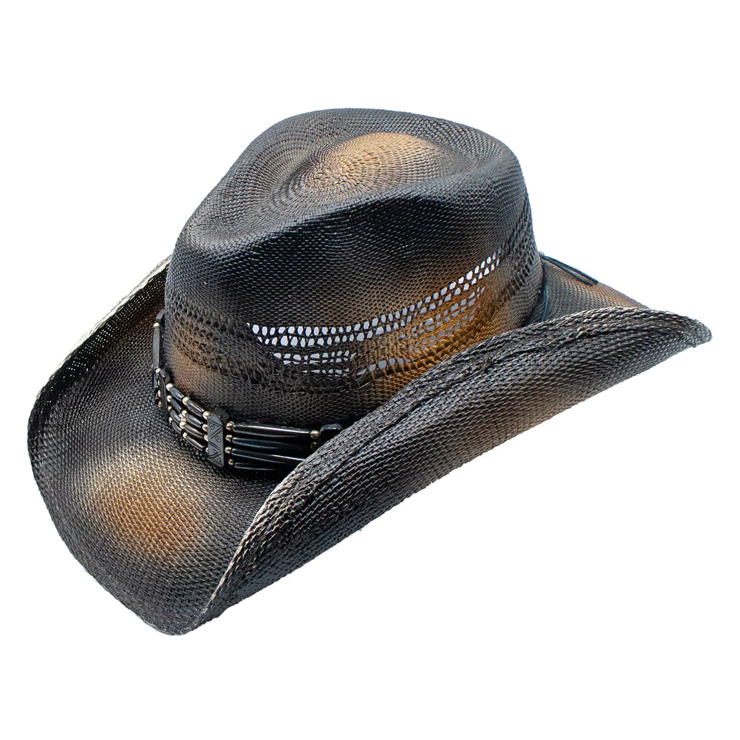 Shadowfax Toyo Strohkante Knochen Western Drifter Cowboy Hut