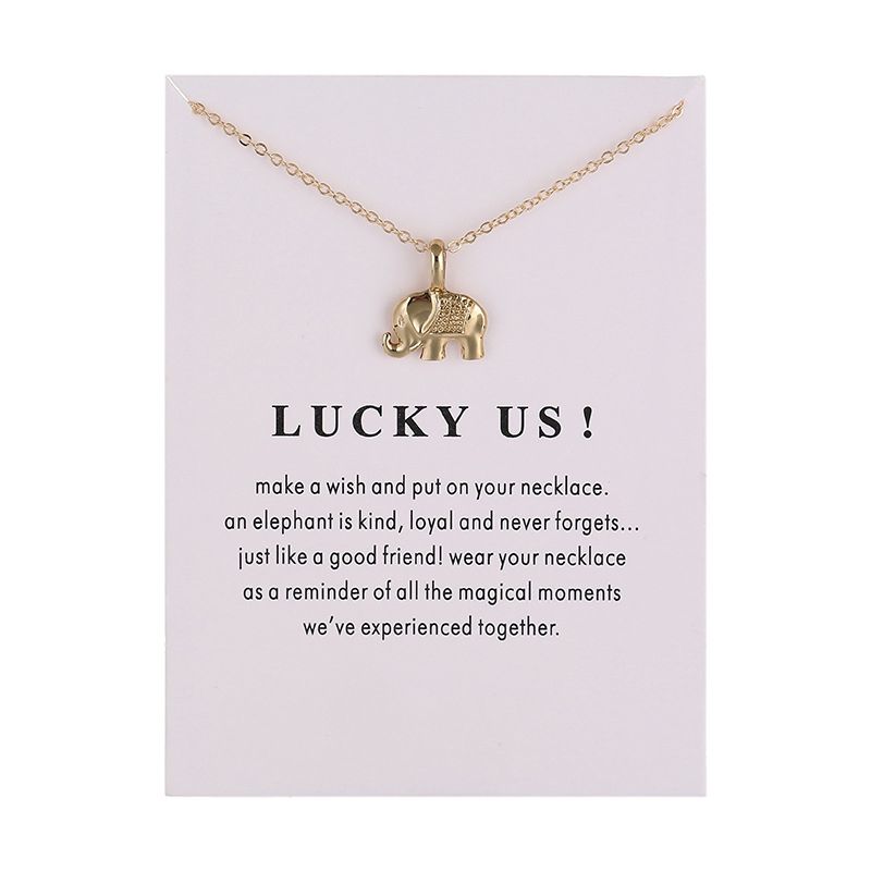 Mode Schmuck Elefant Kette Halskette für Frauen Stil 005