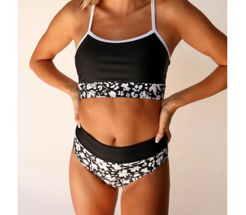 Tankini Badeanzug Zwei Stück mit Boyshort