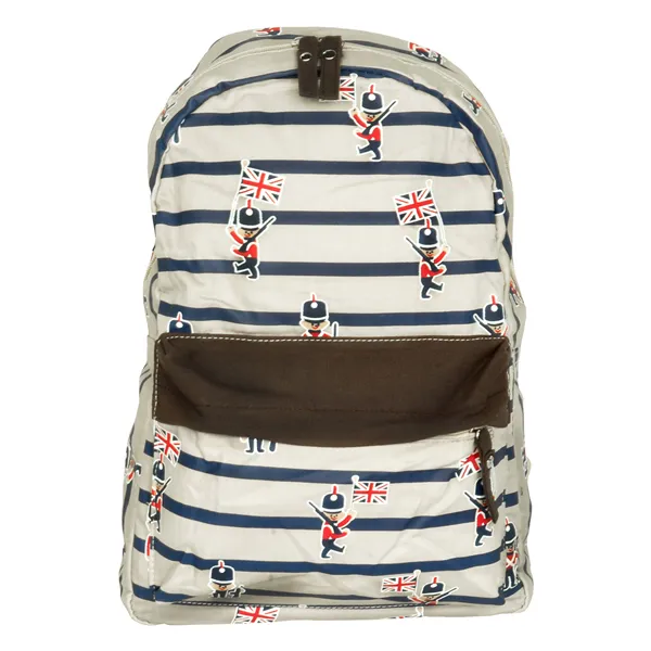 Happy Man Fabric Art School Rucksack Outdoor Daypack