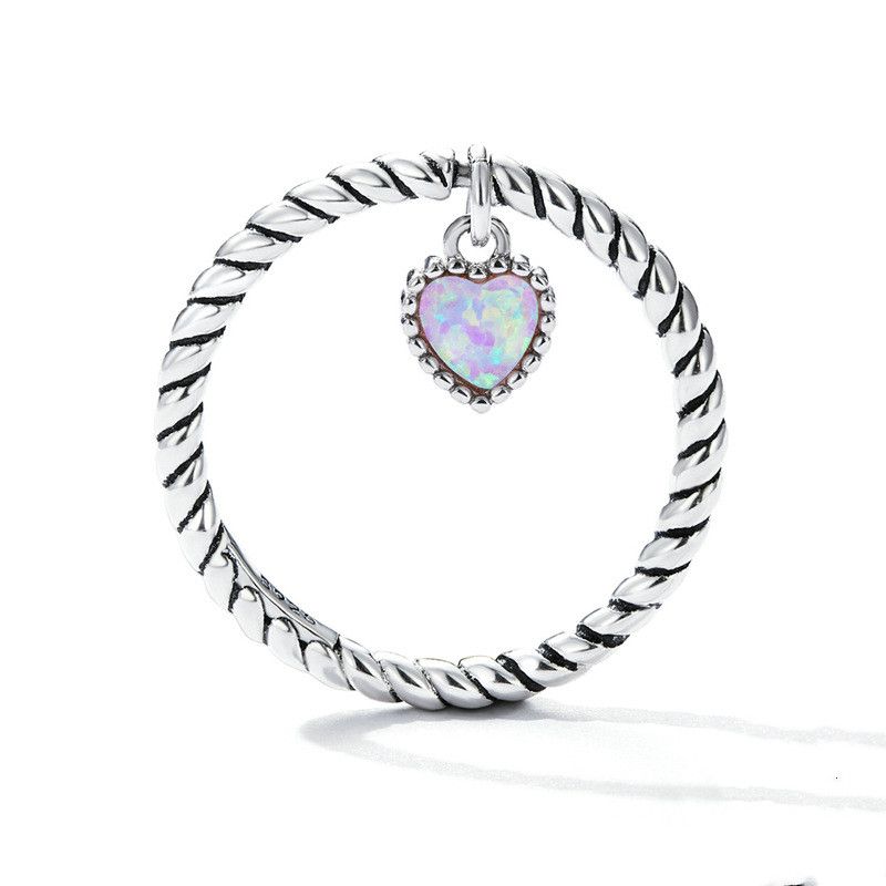 Ins Wind Opal Fried Dough Twist Ring Wall Ring Handwäsche