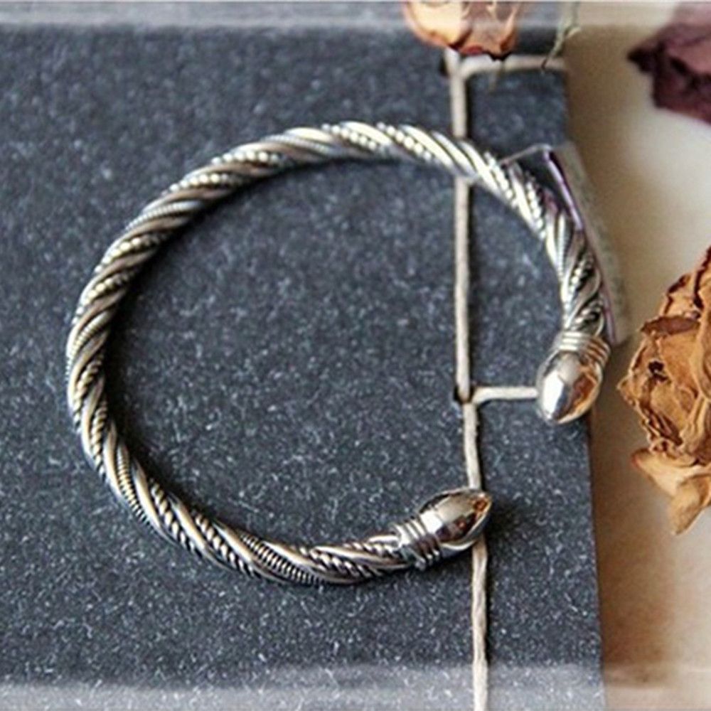 Sterling Silber Armband Retro Old Matte Handmade
